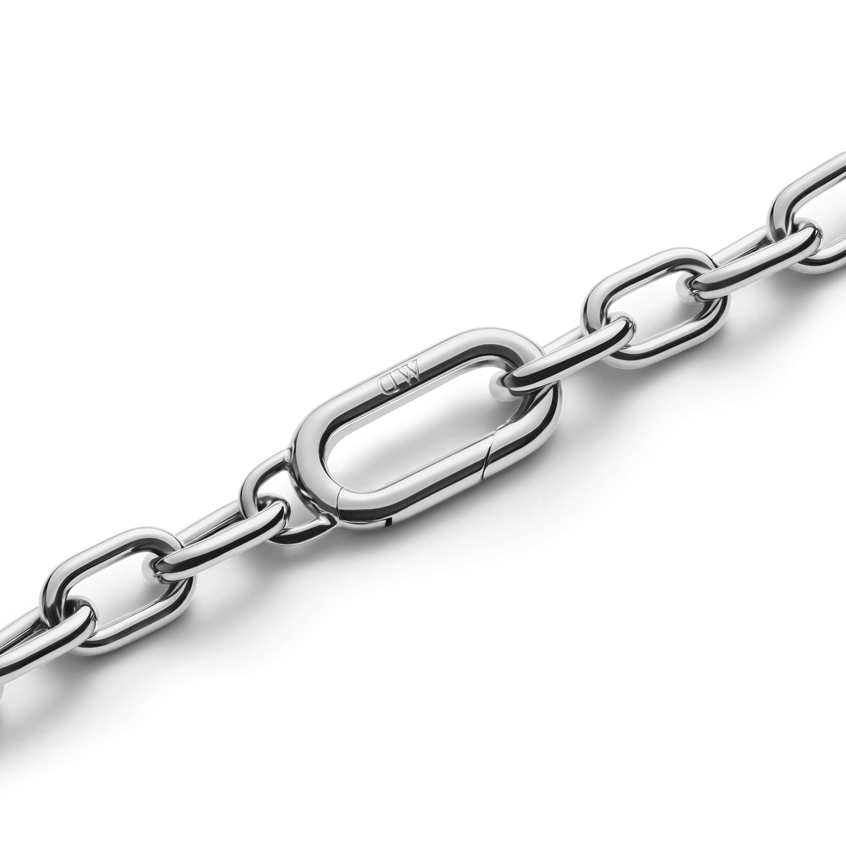 Crystal Link Necklace Silver Crystal Link Necklace Silver