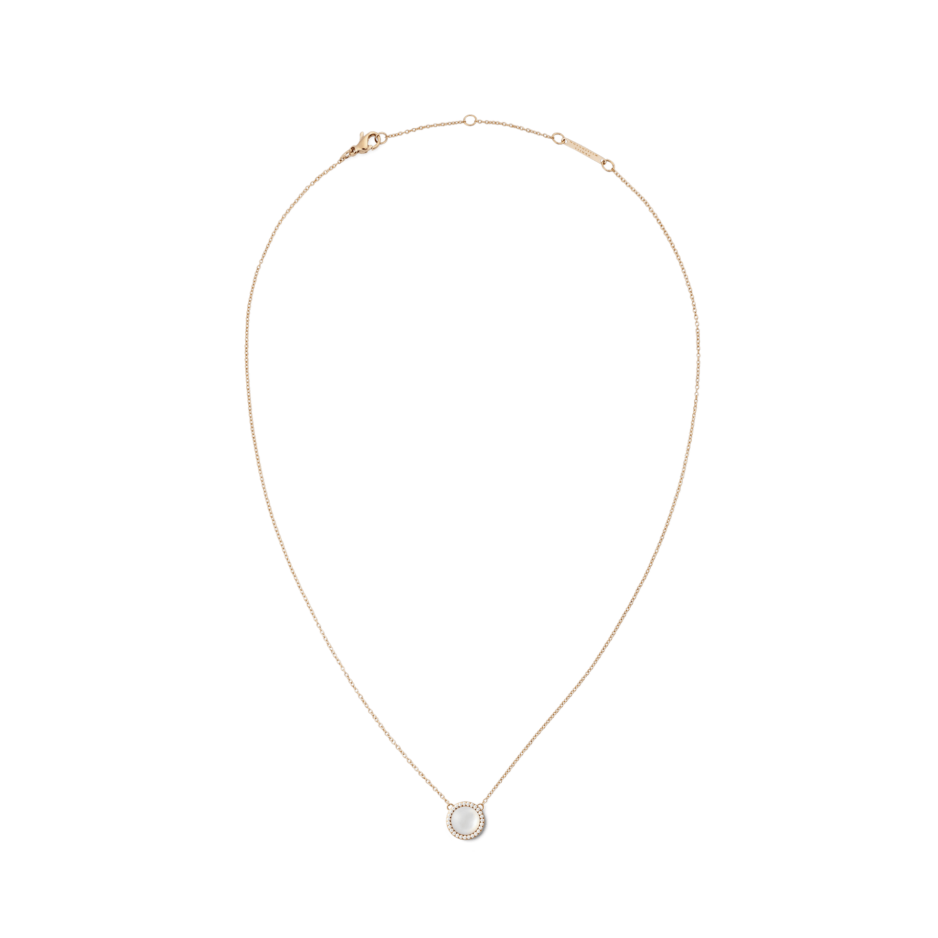 d*3様 jewelry Audrey Necklace Mother of Pearl Rose Gold