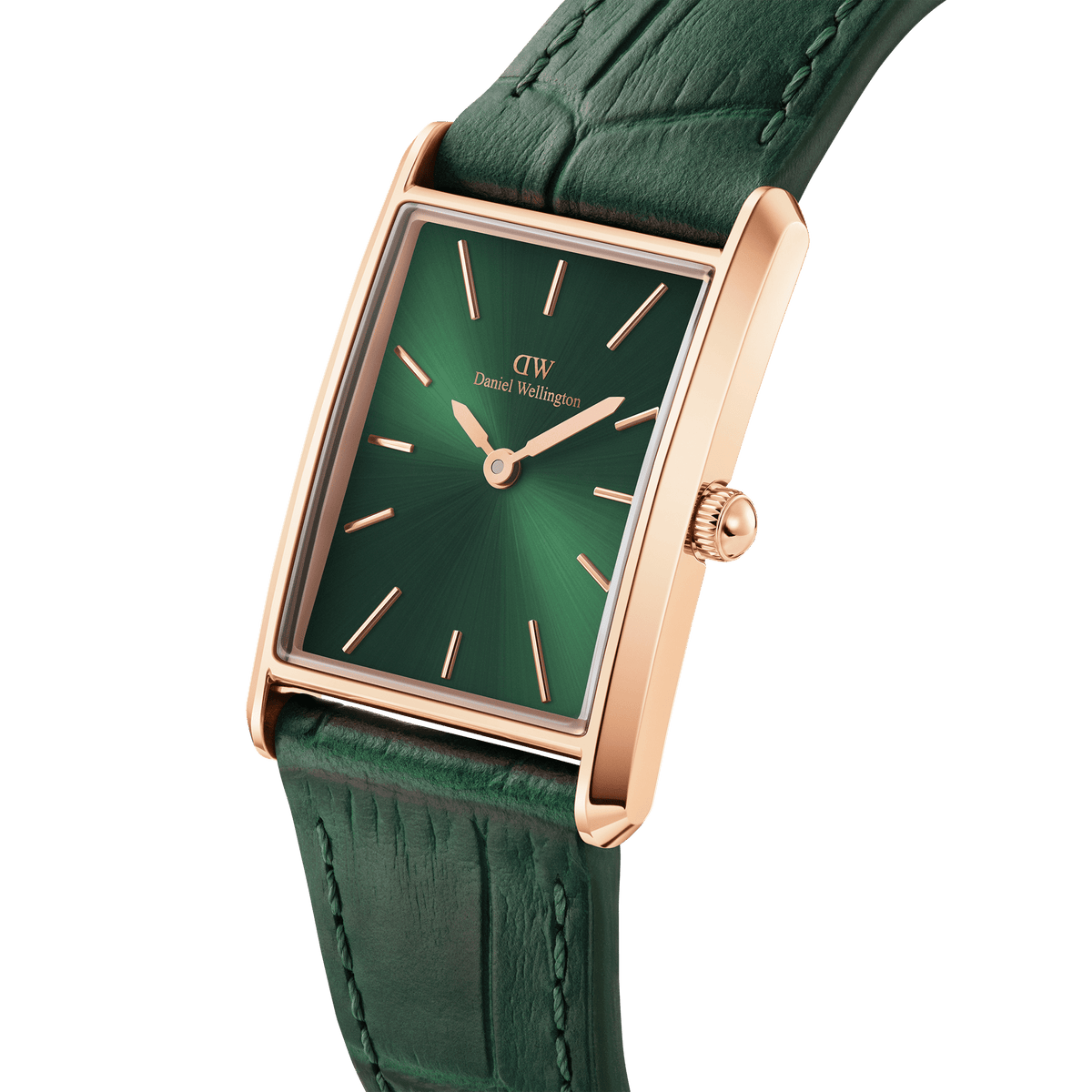 Bound Crocodile Emerald Sunray Rose Gold Bound Crocodile Emerald Sunray Rose Gold