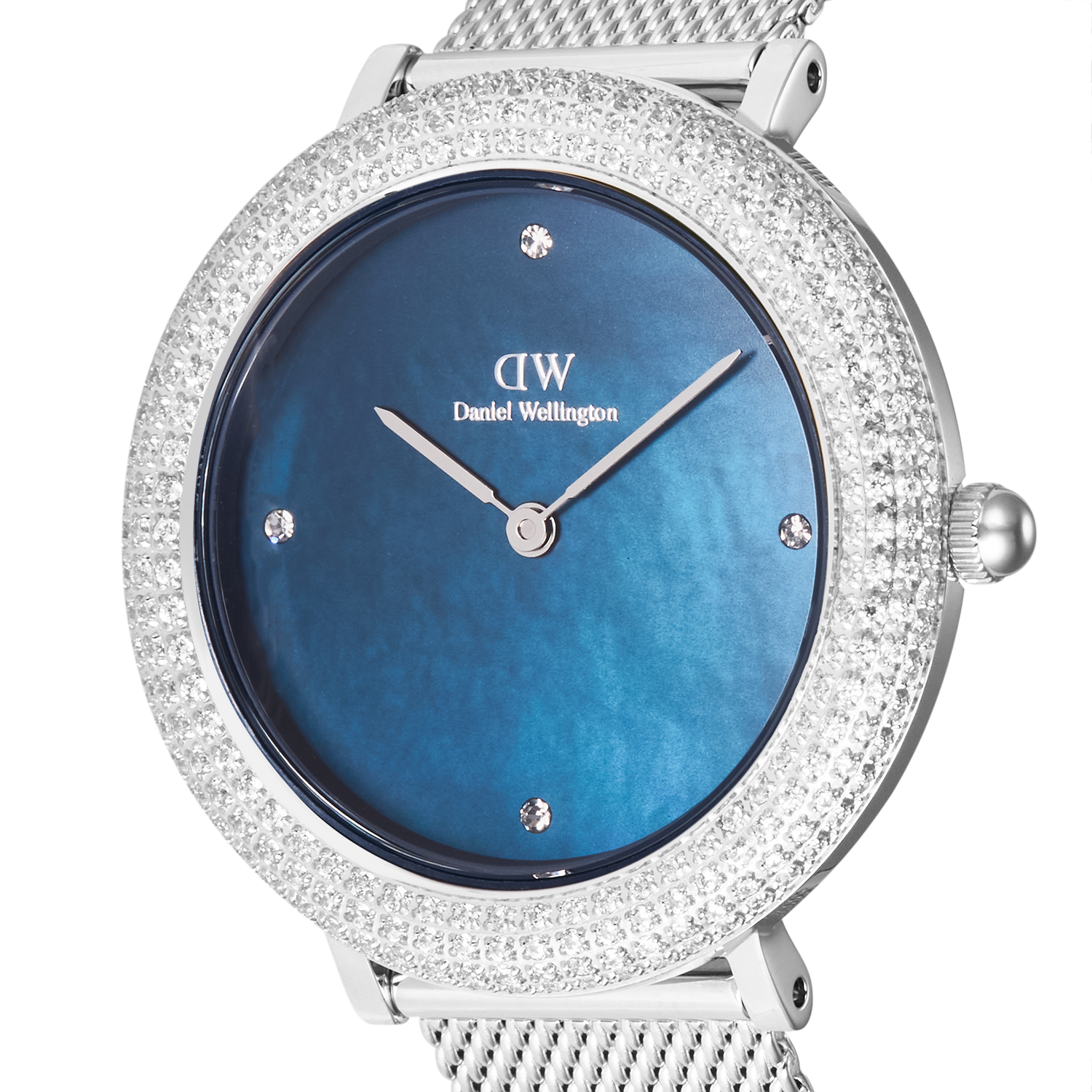 Crystalline Bezel Sterling Blue