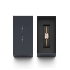 【ママカリ】ダニエルウェリントンQUADRO MINI EVERGOLD Quadro Mini Evergold Blush