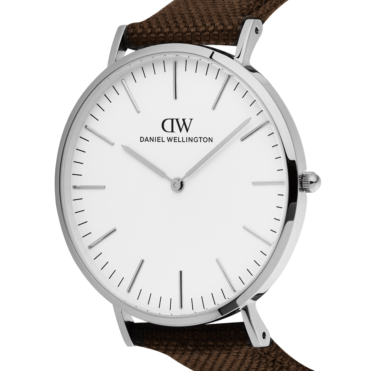Classic Brown Canvas Silver