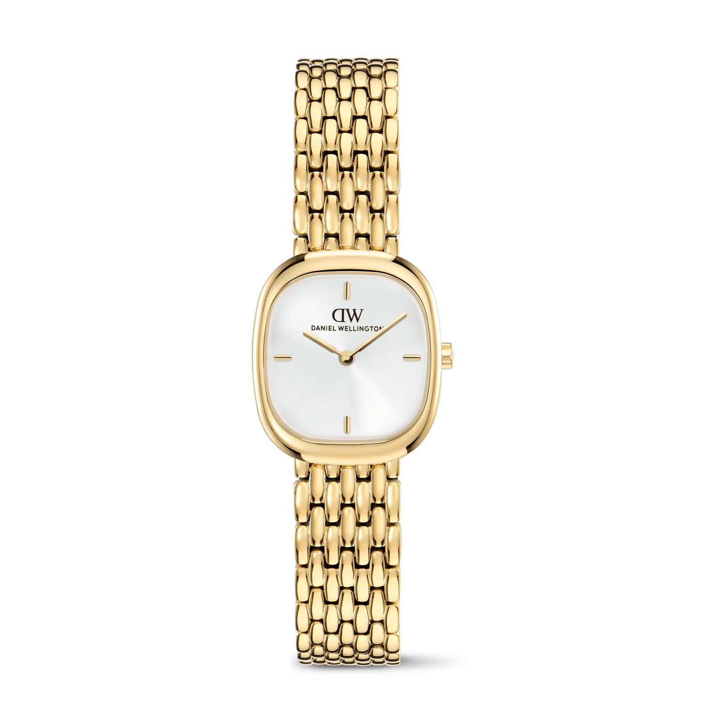 Corta White Grain-Link Gold
