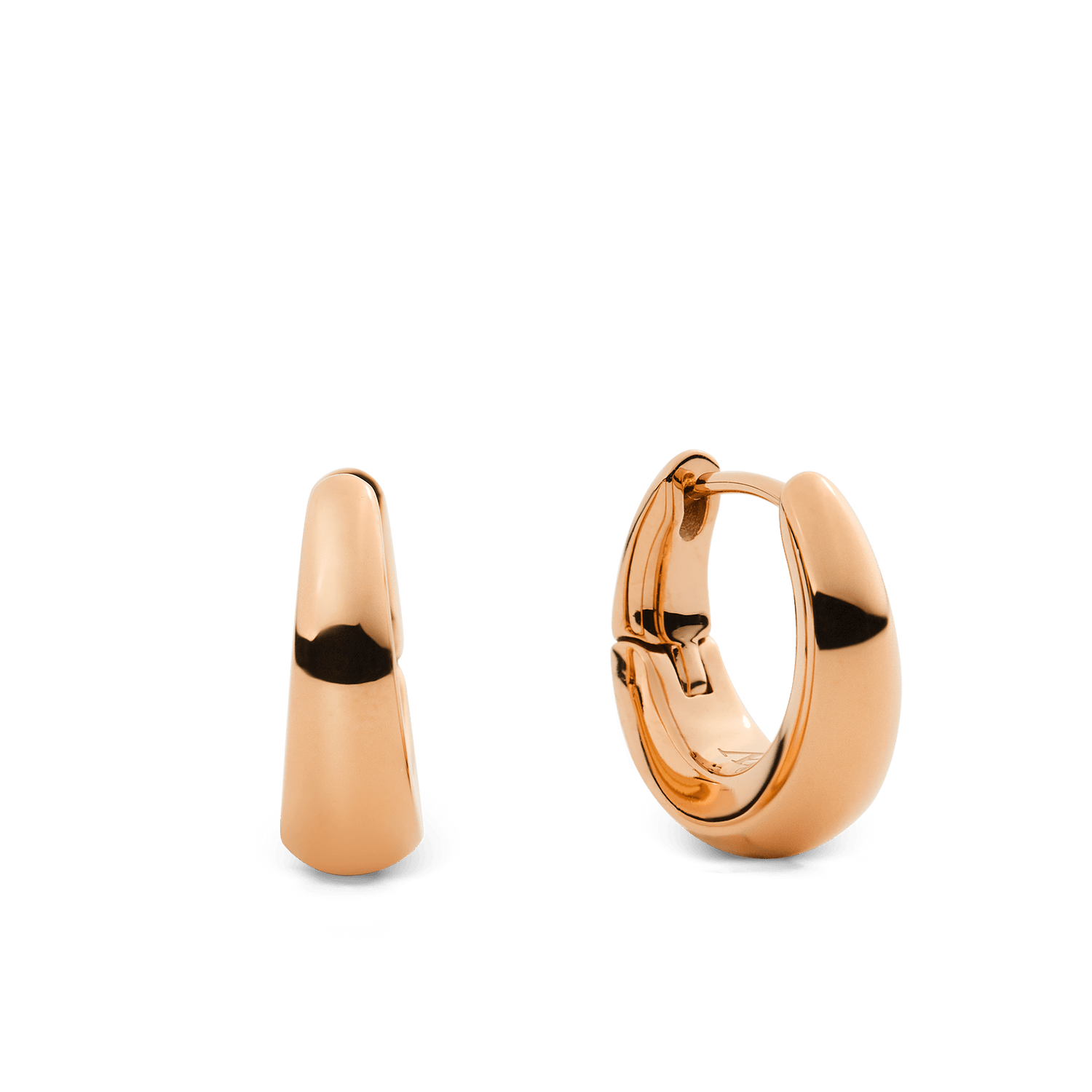Flow Earring 15mm Rose Gold
