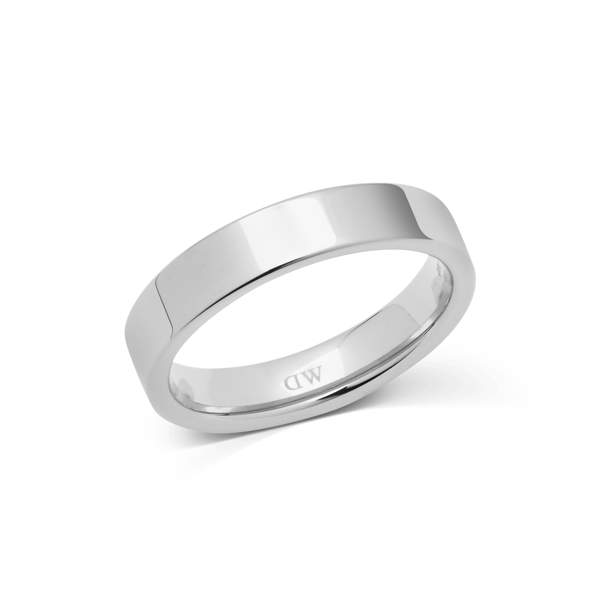 Line Ring Polished Silver 4.5mm