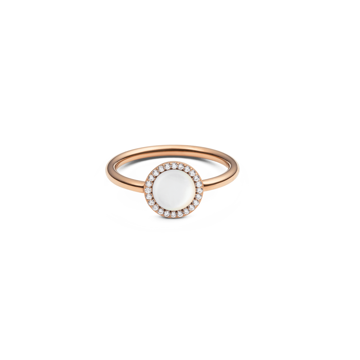 Audrey Ring  Mother of Pearl Rose Gold