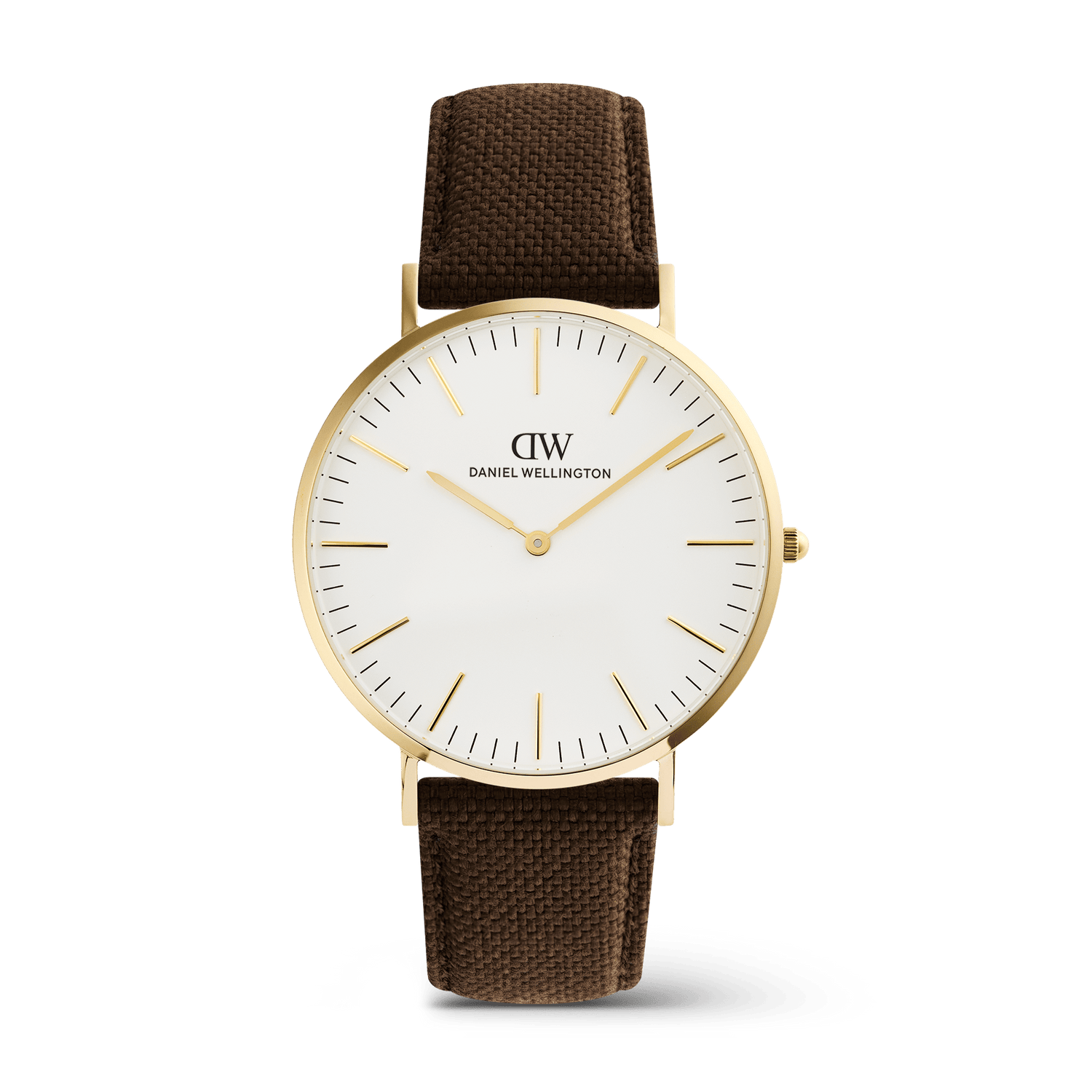 Classic Brown Canvas Gold