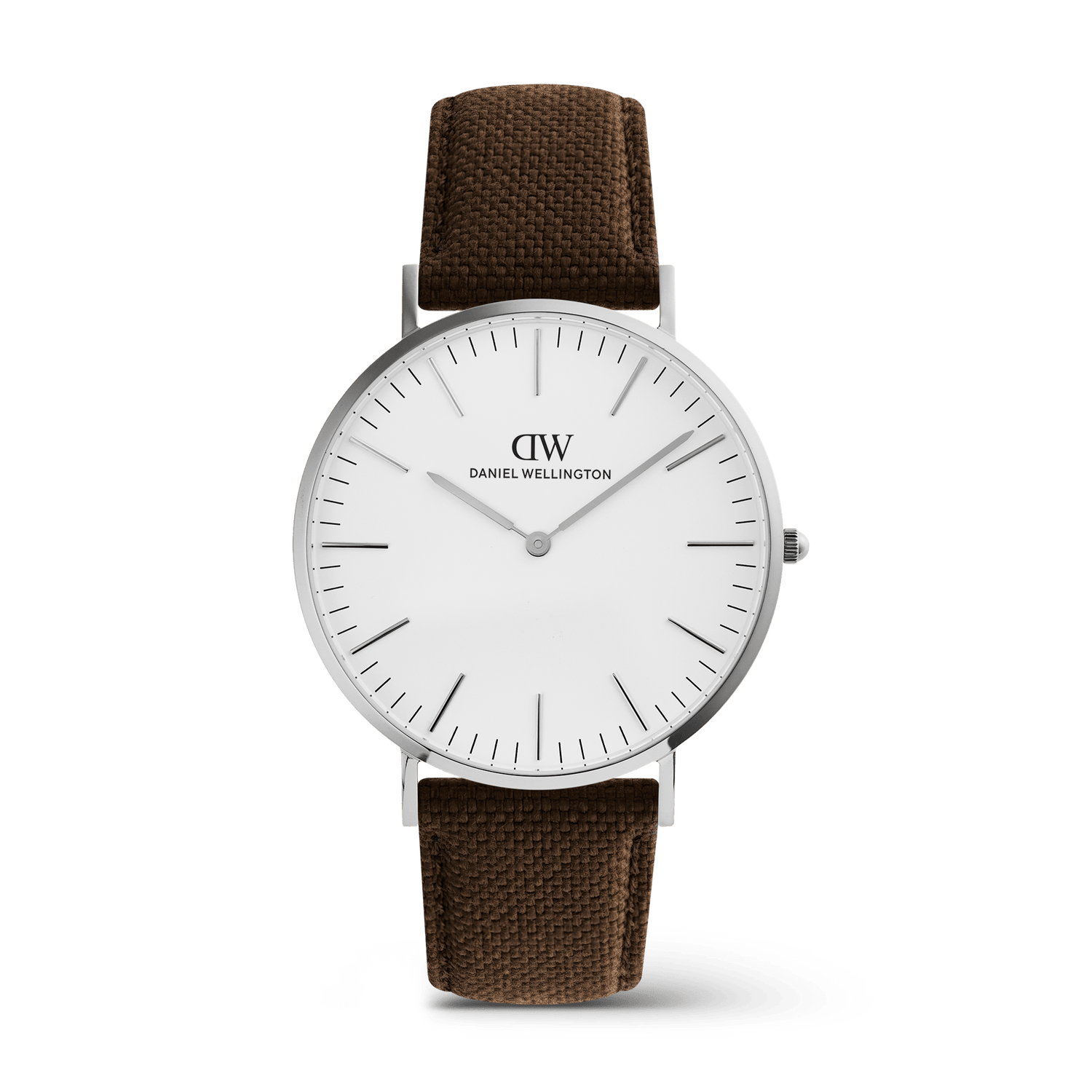 Classic Brown Canvas Silver