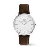 Classic Brown Canvas Silver