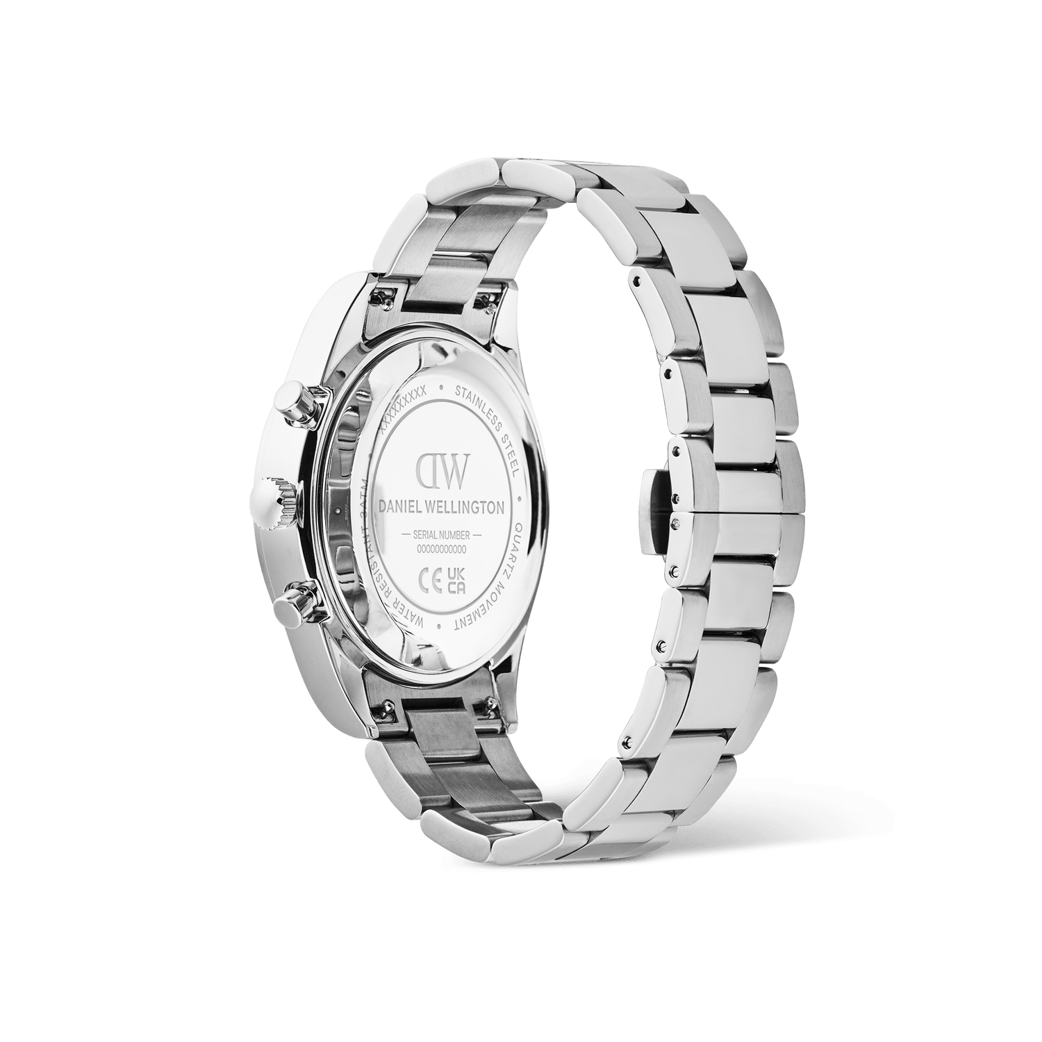 Iconic Tachymeter 3-Link Black Silver