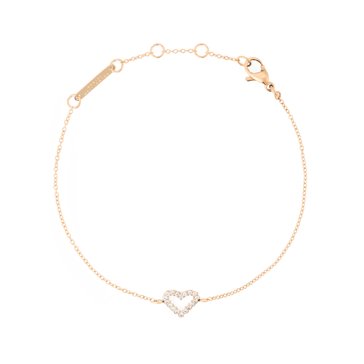 Mirelle Heart Bracelet Rose Gold