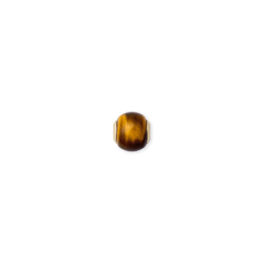ダニエルウェリントンのTiger Eye Orb ゴールドチャーム単体です。丸く研磨された天然タイガーアイの縞模様が、キャラメルからダークブラウンへと美しく変化し、両端にはゴールドの金具があしらわれたオーブ型デザインです。