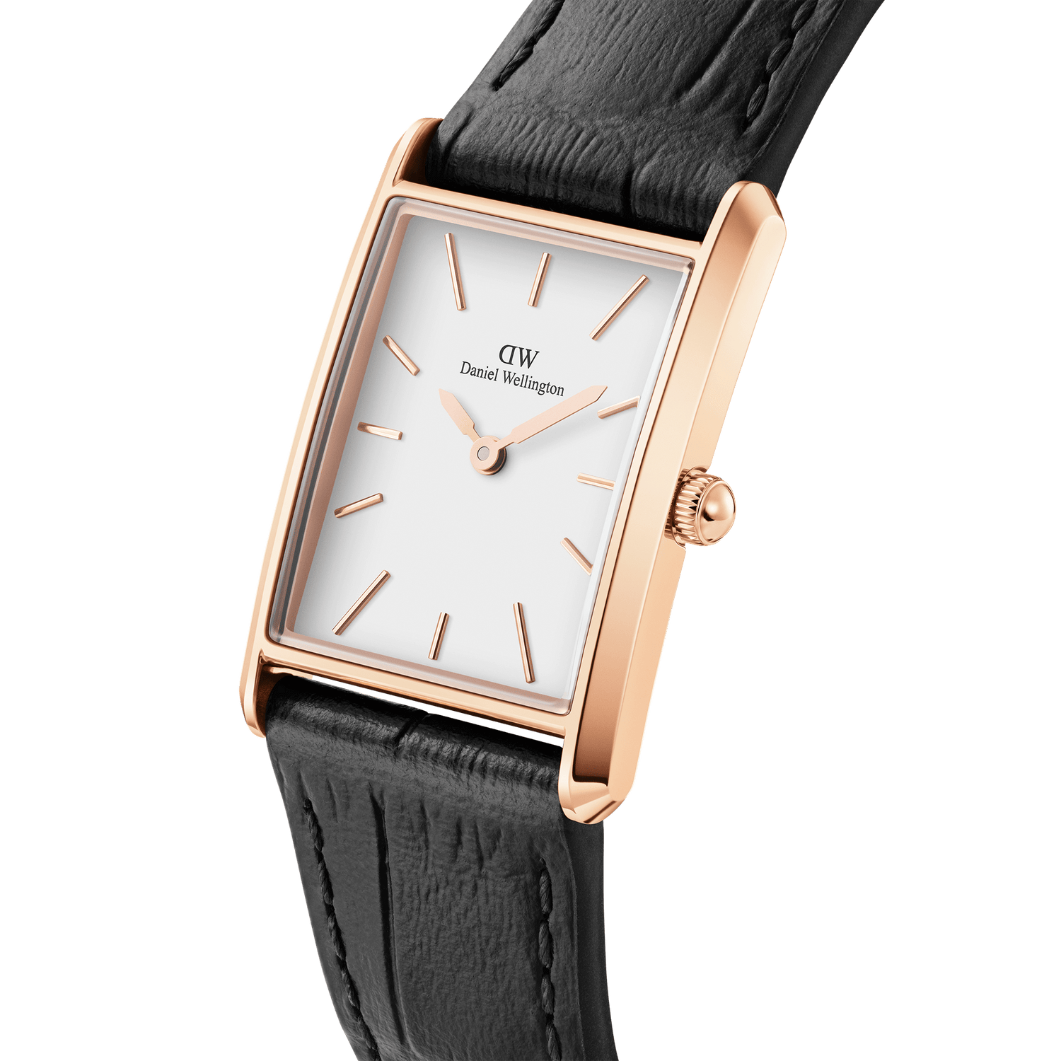 Bound Black Crocodile Rose Gold | DW Bound Black Crocodile Rose Gold | DW