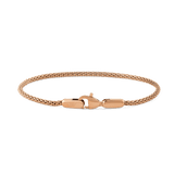 Daniel WellingtonのTide Mesh Bracelet Melrose 1.8は、ローズゴールドのメッシュチェーンブレスレットです。細やかな編み込みとロブスタークラスプのディテールが特徴で、上品な仕上がりとなっています。