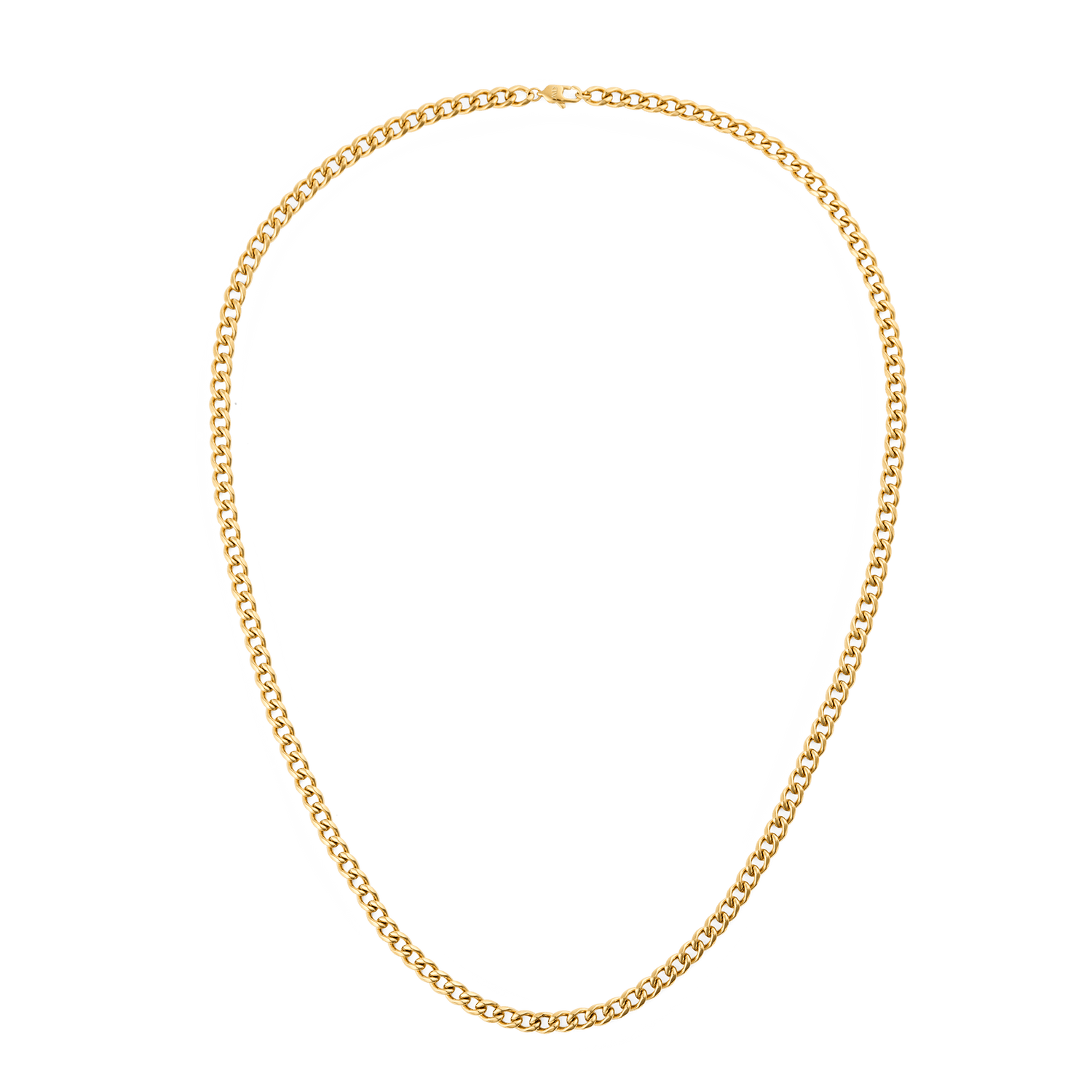 Ellipse 4mm Necklace Gold