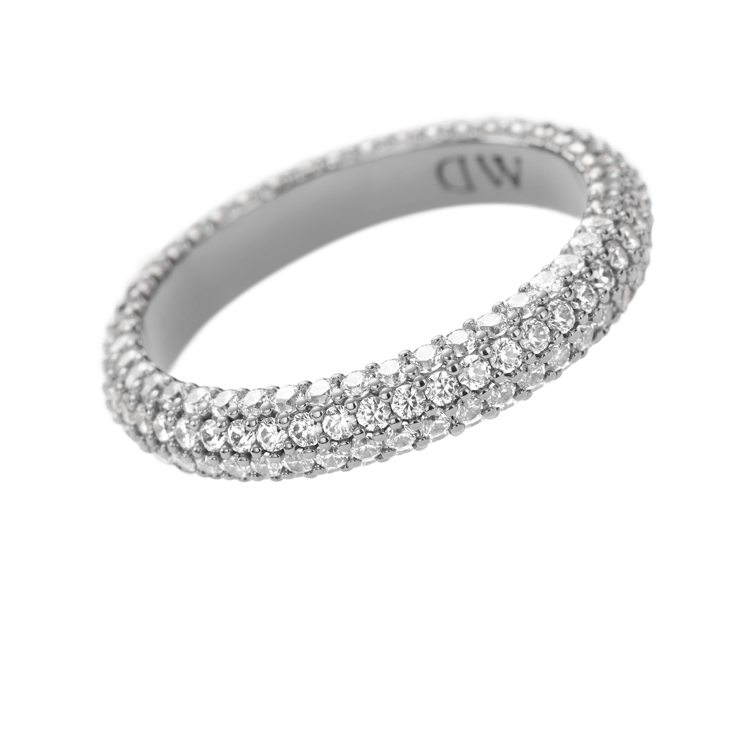 Pavé Crystal Ring Silver