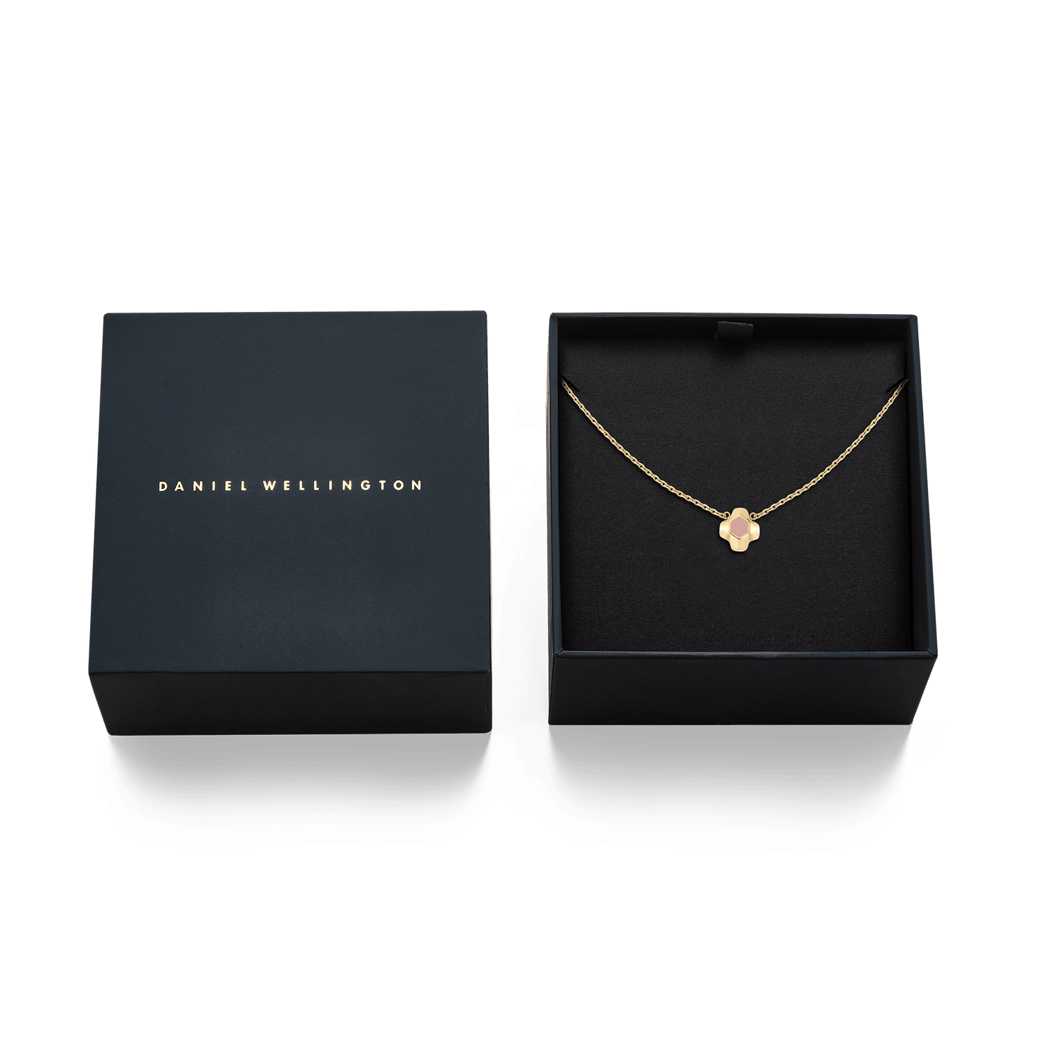 North Star Necklace 1 Small Apricot Enamel Gold