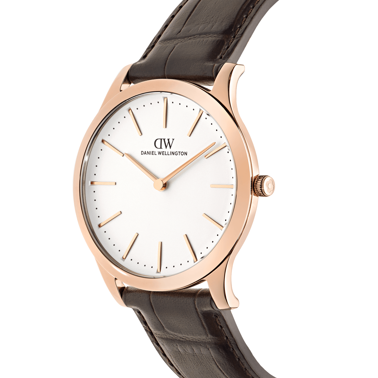 Pathfinder Brown-Croc Frost-White Rose Gold