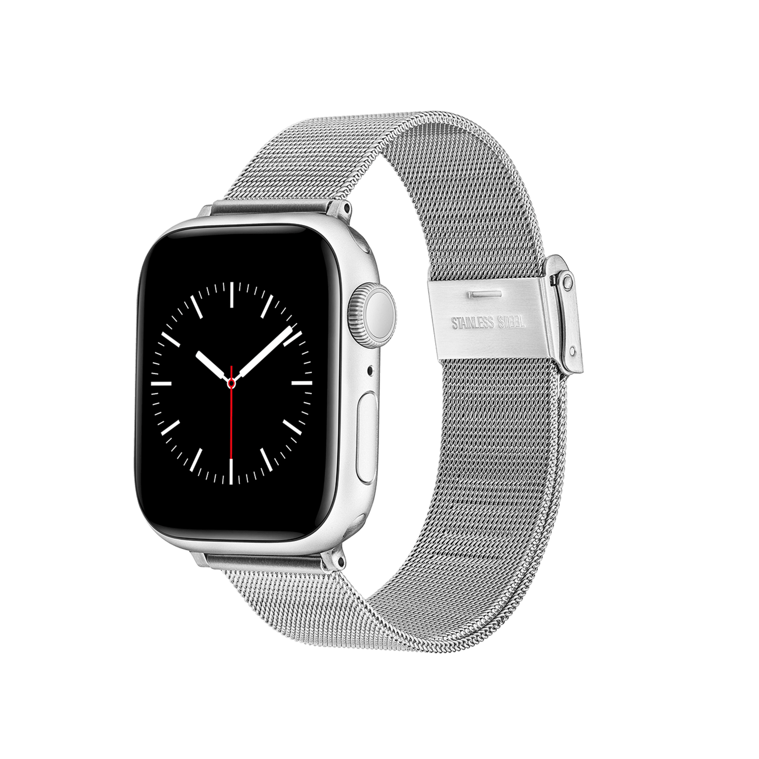 Smartwatch Mesh Strap Silver