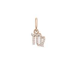 ダニエルウェリントンのZodiac Watch Charm Rose Goldは、乙女座のモチーフをあしらったローズゴールドのチャームです。キュービックジルコニアをセッティングし、上品な輝きを添えています。