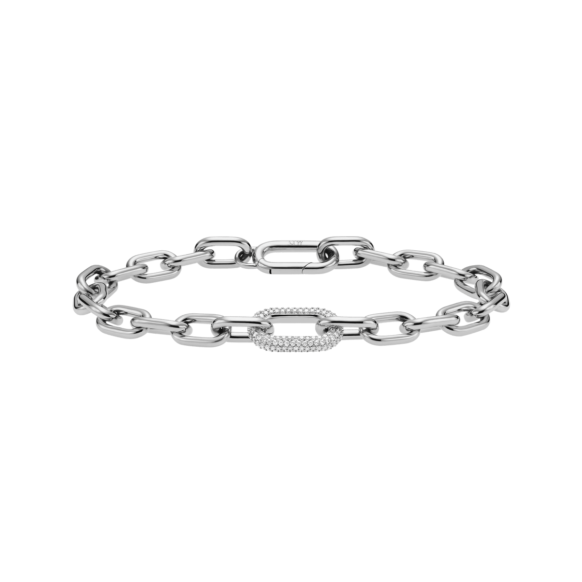 Crystal Link Bracelet Silver Crystal Link Bracelet Silver