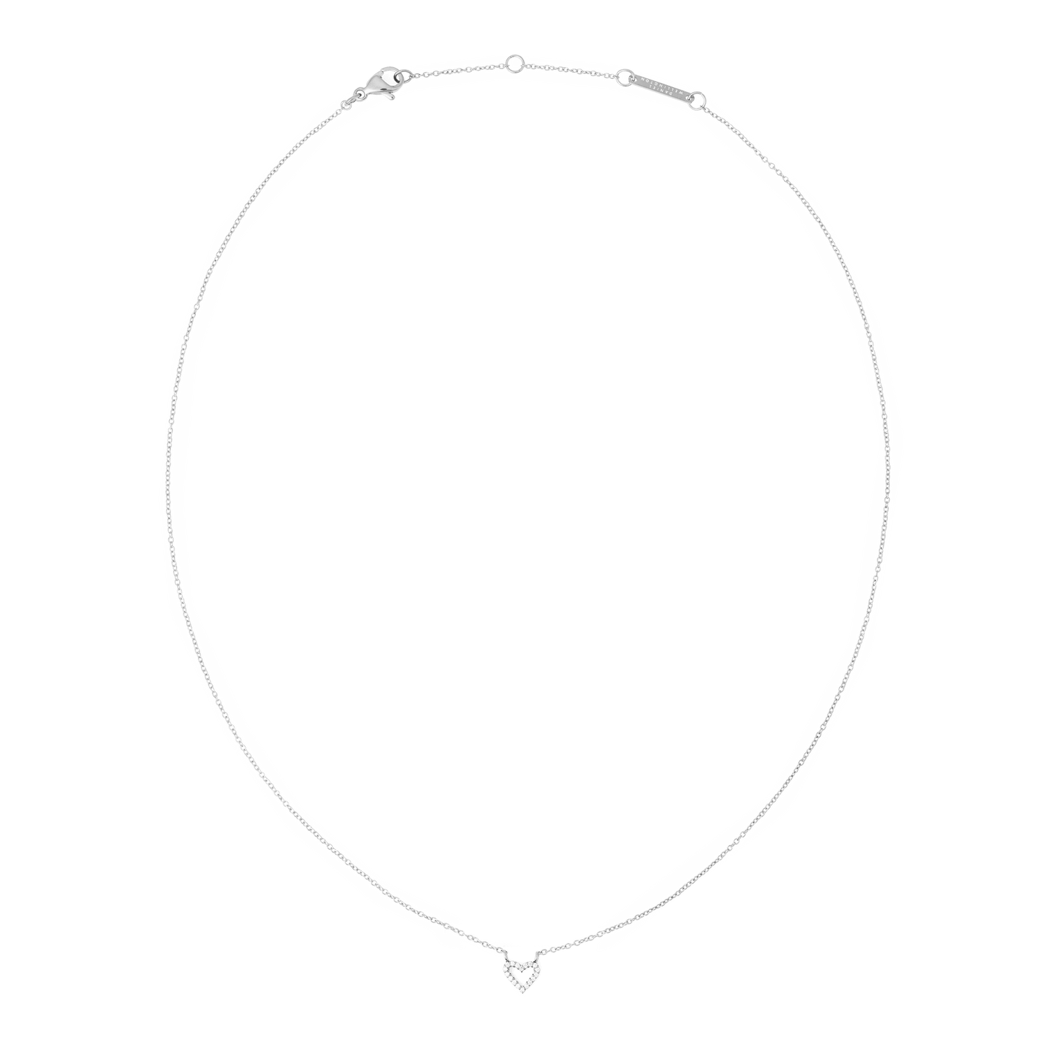 Mirelle Heart Necklace Silver