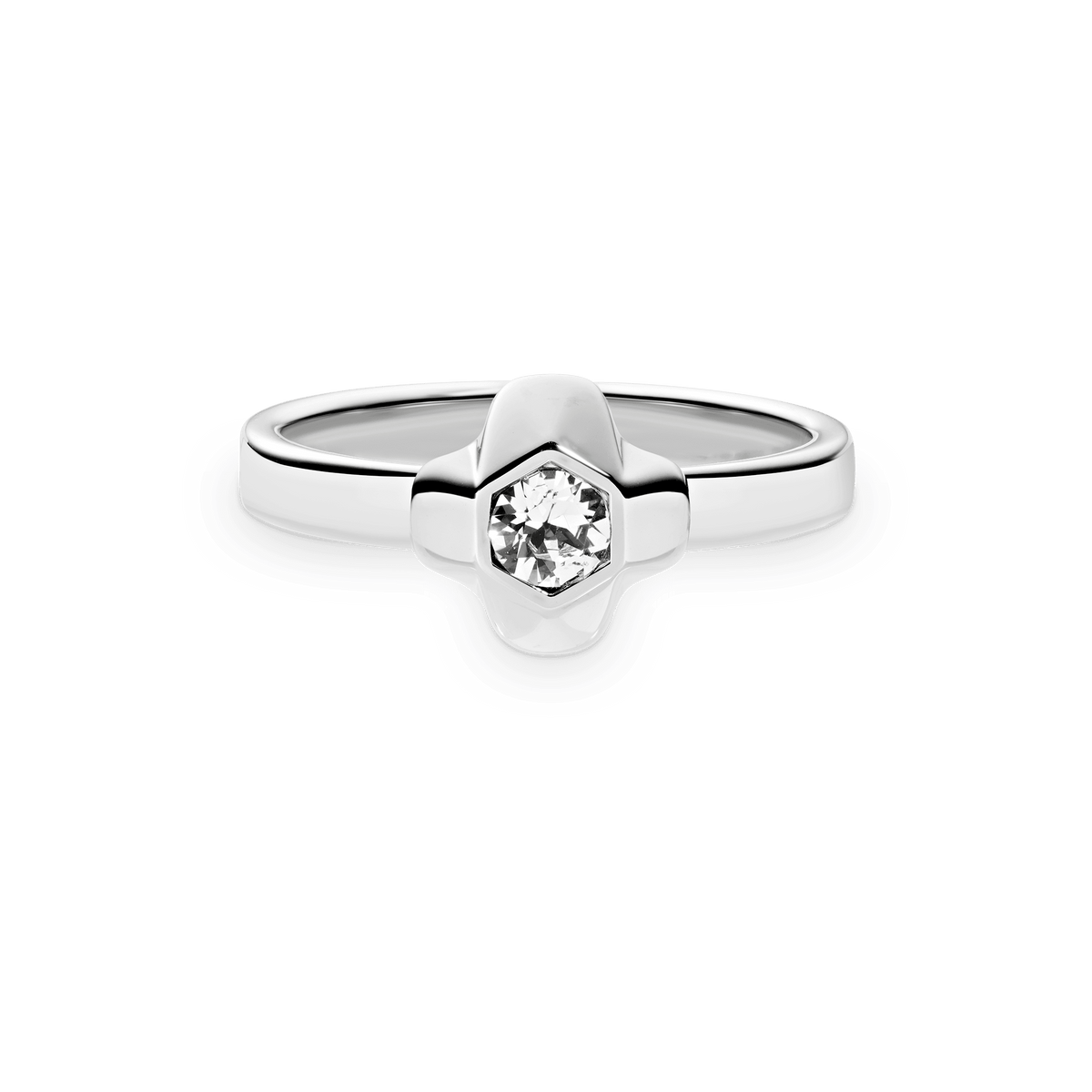 North Star Ring Small Lumine Silver
