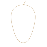 ダニエルウェリントンのCharms Chain Necklace ゴールドカラー全体像。細身のオーバルチェーンとスライド式のクラスプが特徴で、白背景に輪を描くように配置されています。