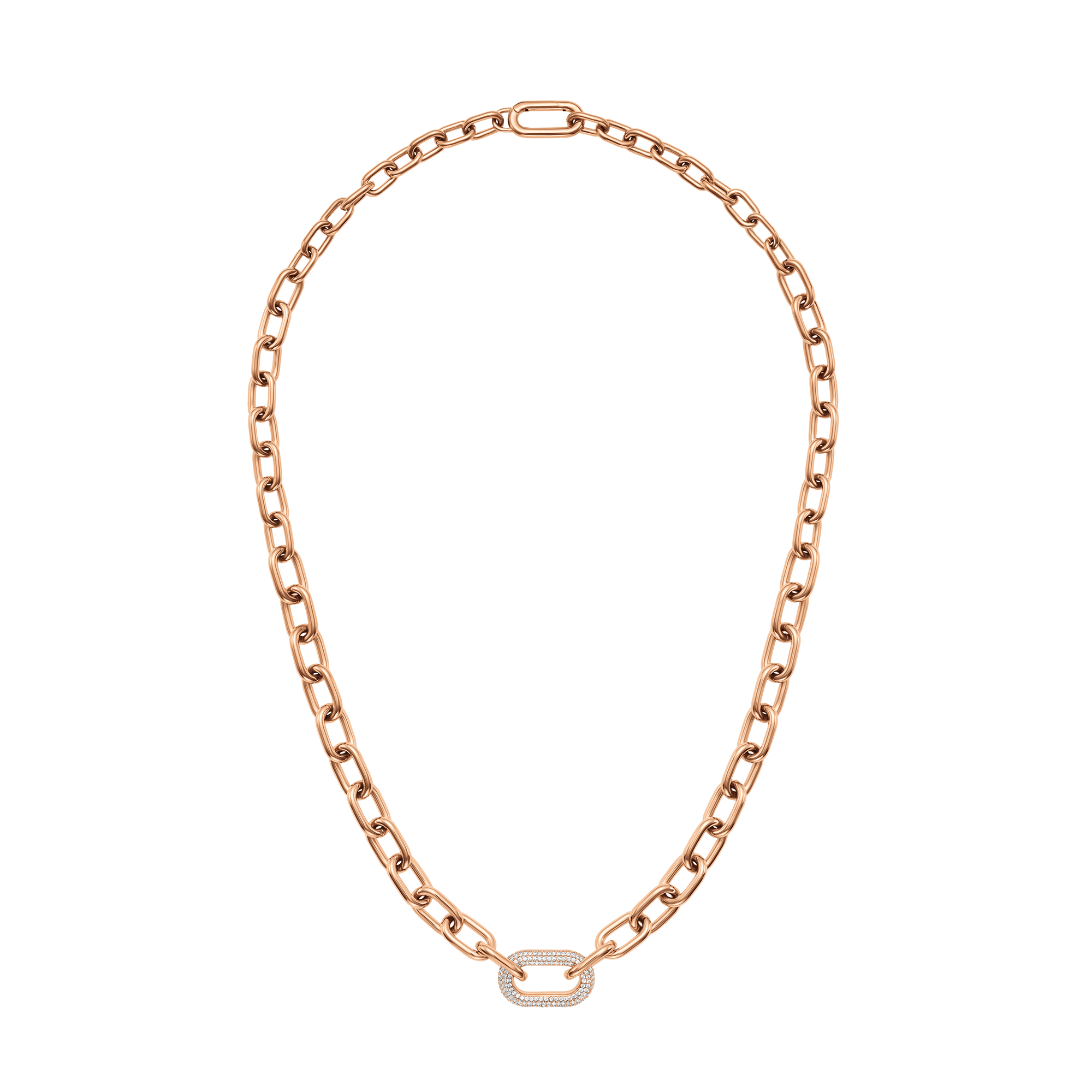 Crystal Link Necklace Rose Gold Crystal Link Necklace Rose Gold