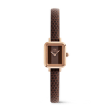 Quadro Mini Brown Lizard Padstow Rose Gold
