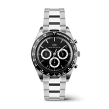 Iconic Tachymeter 3-Link Black Silver