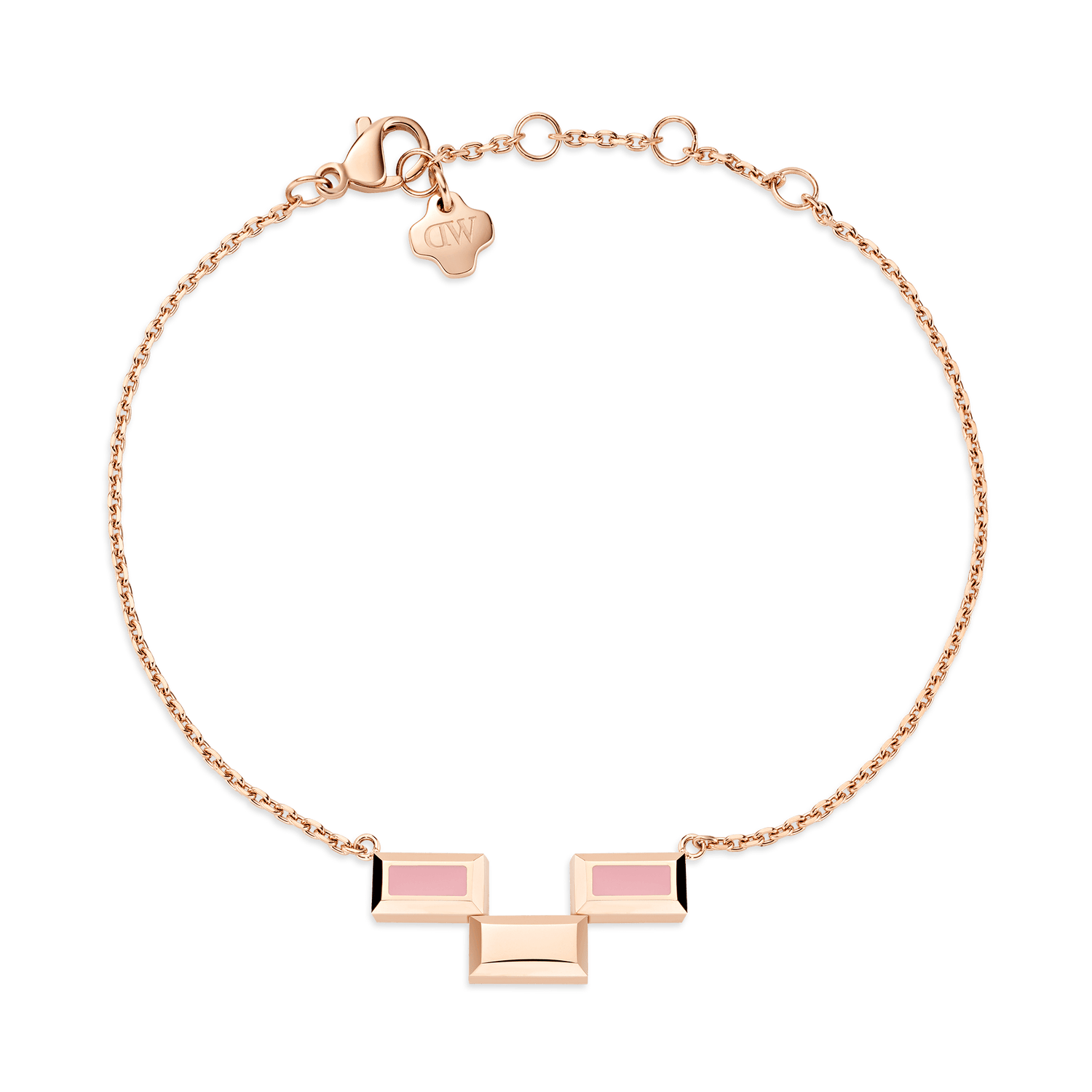 Bric Bracelet Apricot Enamel Rose Gold