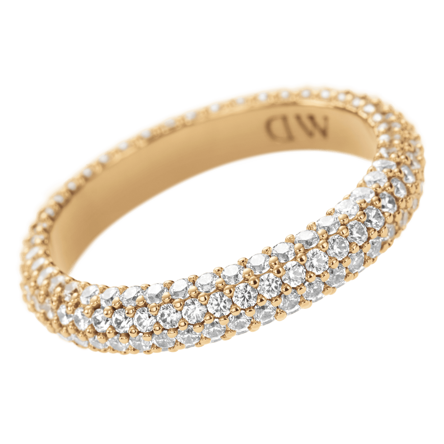 Pavé Crystal Ring Gold