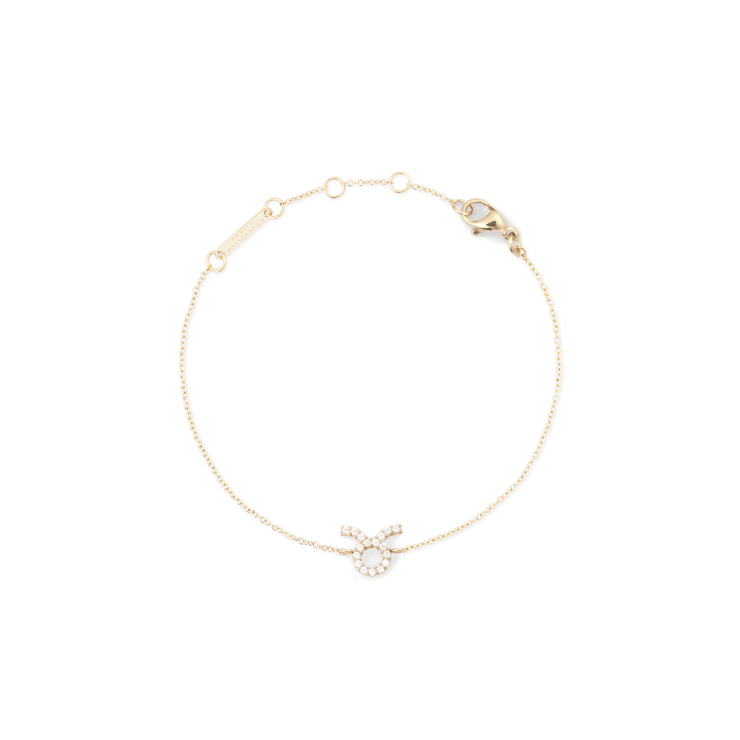 Crystal Zodiac Chain Bracelet Gold