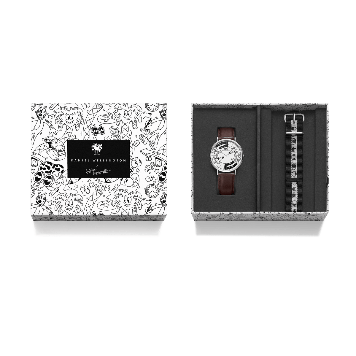 Steven Harrington x DW: Bristol BW dial Steven Harrington x DW: Bristol BW dial