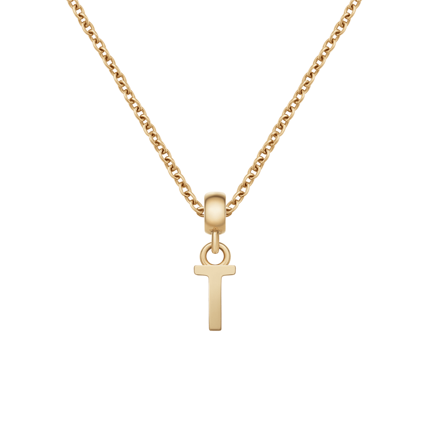 Your Choice of Letter Charm on Chain necklace
