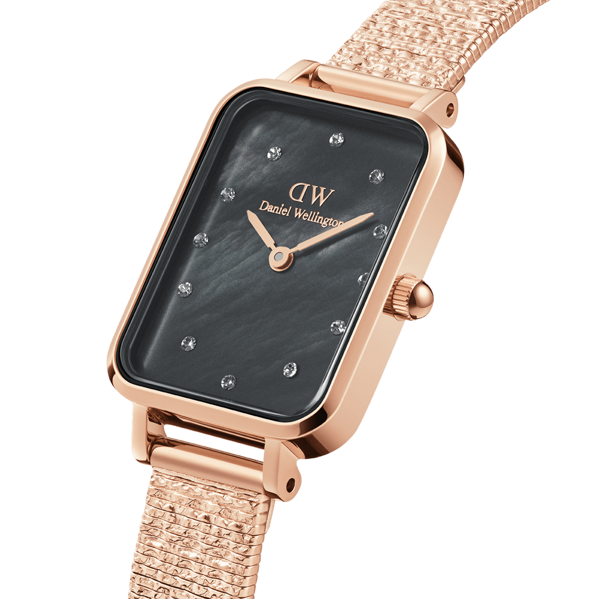 Quadro Lumine Pressed Piano Black MoP Rose Gold Quadro Lumine Pressed Piano Black MoP Rose Gold