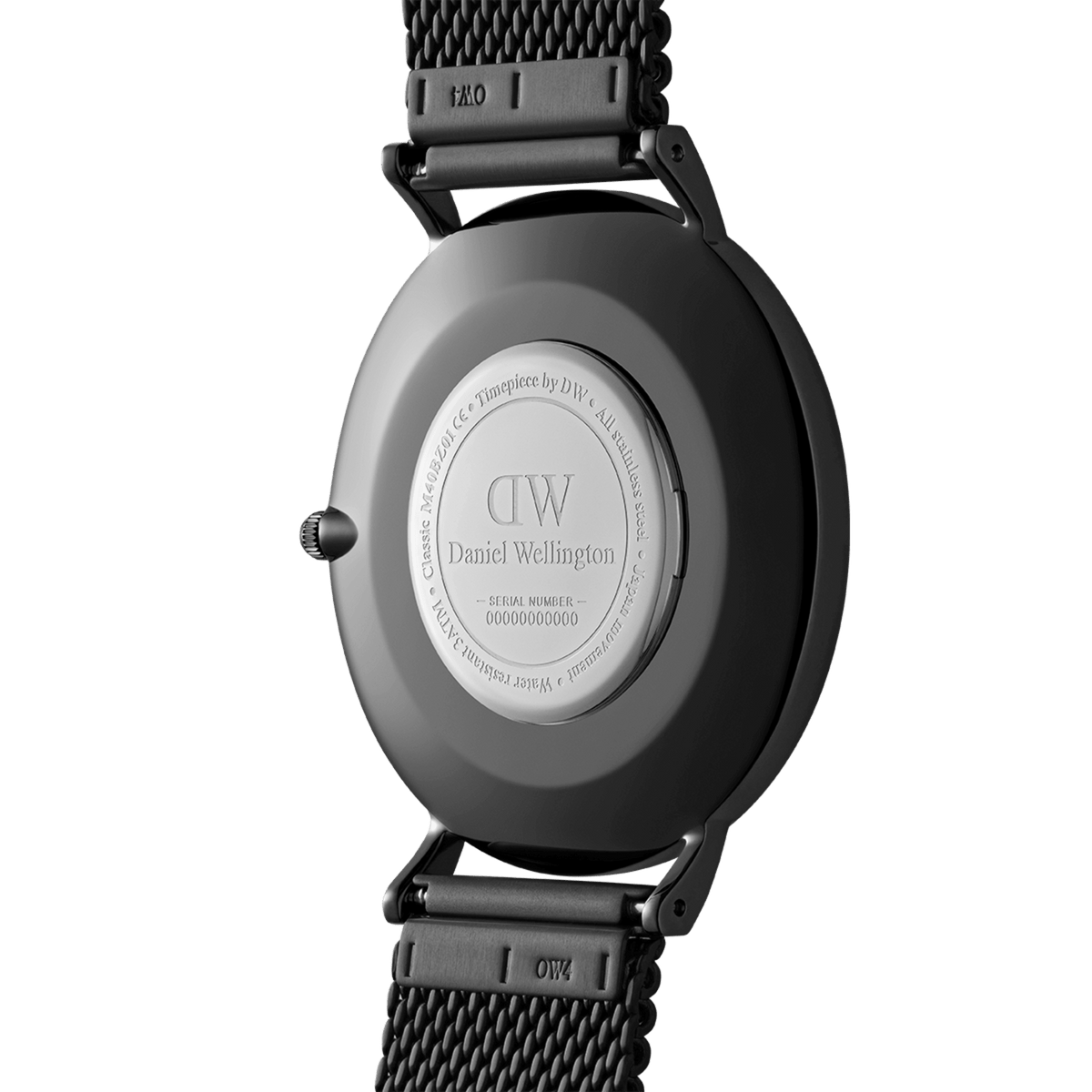 Mesh Onyx - Black watch with black sunray dial | DW Mesh Onyx - Black watch with black sunray dial | DW