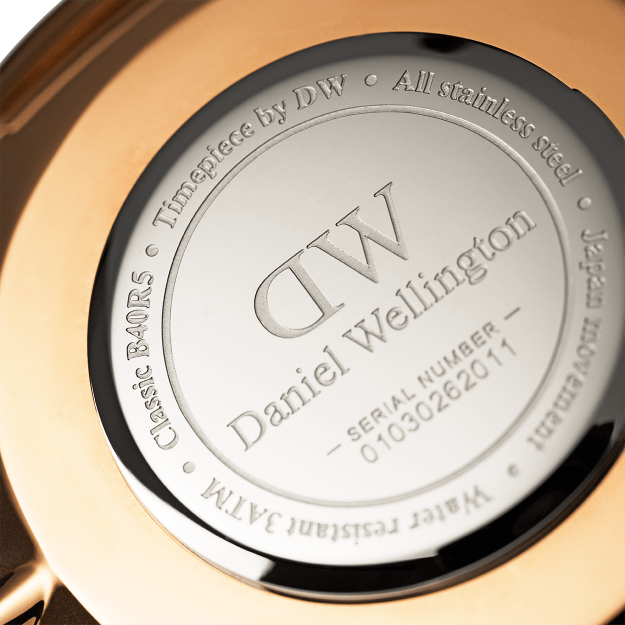 Daniel Wellington ダニエルウェリントン Daniel Wellington　DW00600002　ローズゴールド　男女兼用 　40mm　長期保管品　電池交換済み