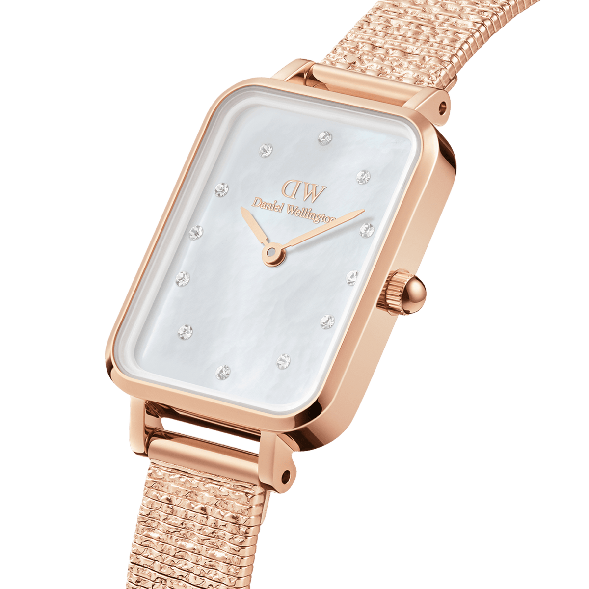 Quadro Lumine Pressed Piano White MoP Rose Gold Quadro Lumine Pressed Piano White MoP Rose Gold