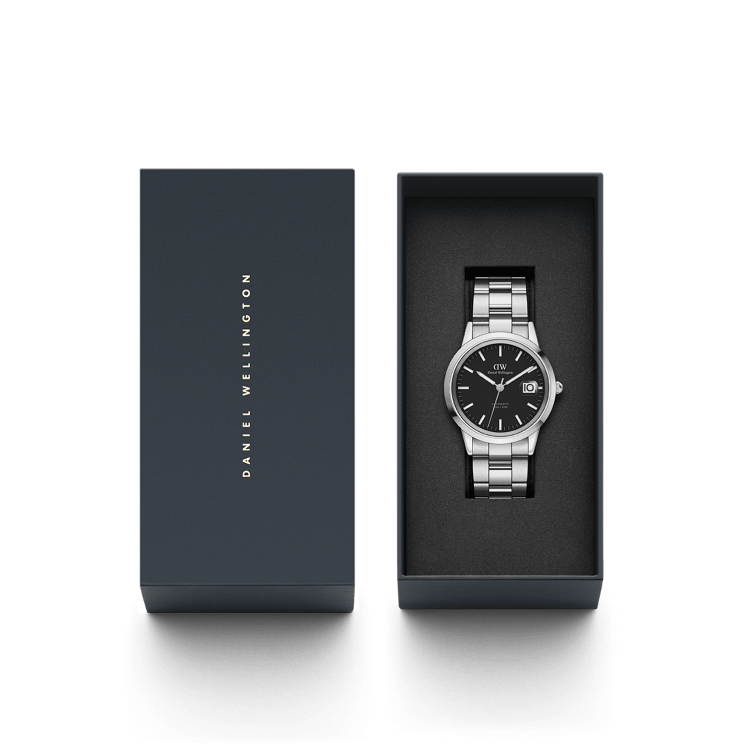 Iconic Link Automatic - Black Automatic Watch | DW Iconic Link Automatic - Black Automatic Watch | DW
