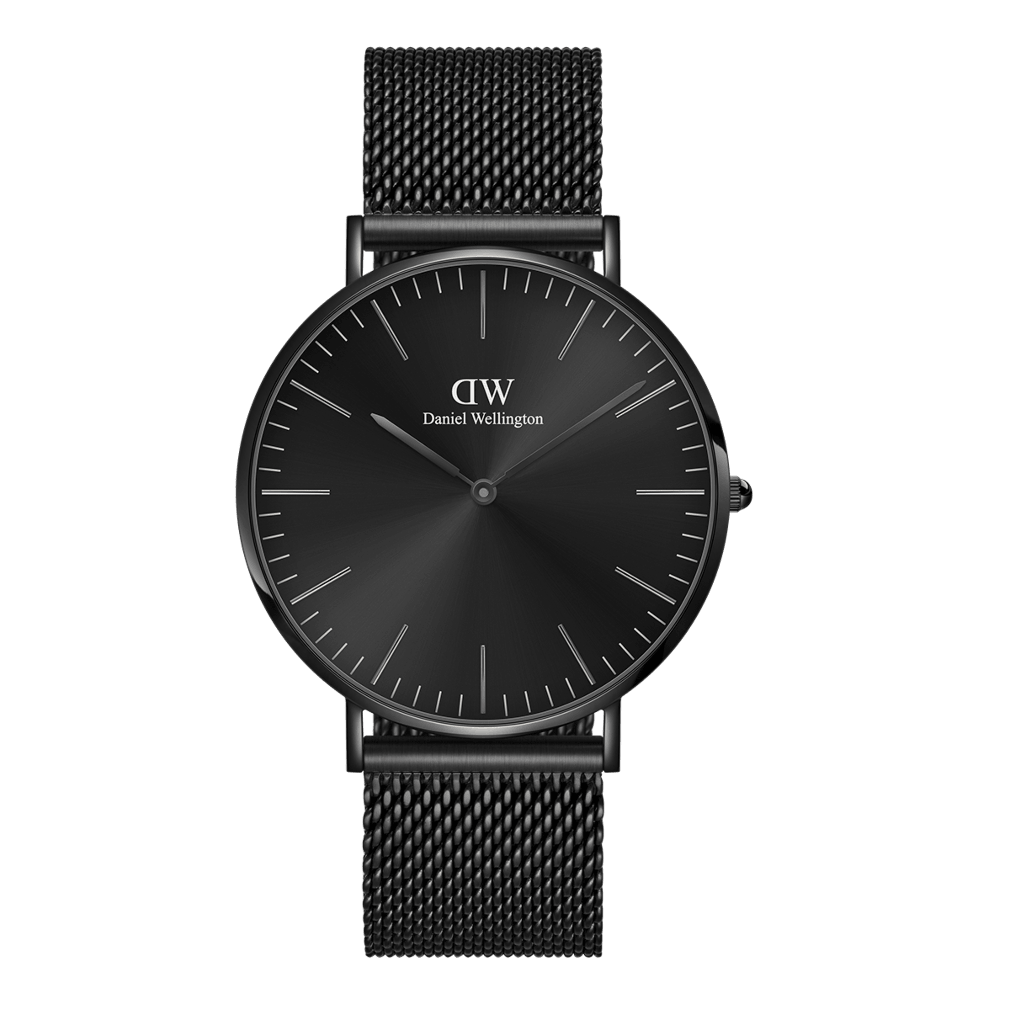 DW ダニエルウェリントン 黒レザー クォーツ2針モデル クラシックB3645 DW ダニエルウェリントン 黒レザー クォーツ2針モデル クラシックB3645