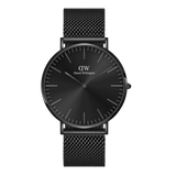 Mesh Onyx - Black watch with black sunray dial | DW