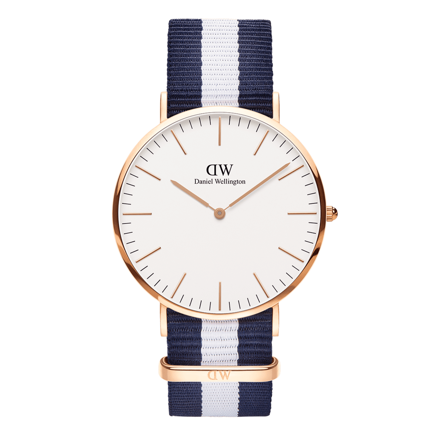 Glasgow - Men's watch in rose gold and NATO strap 40mm | DW