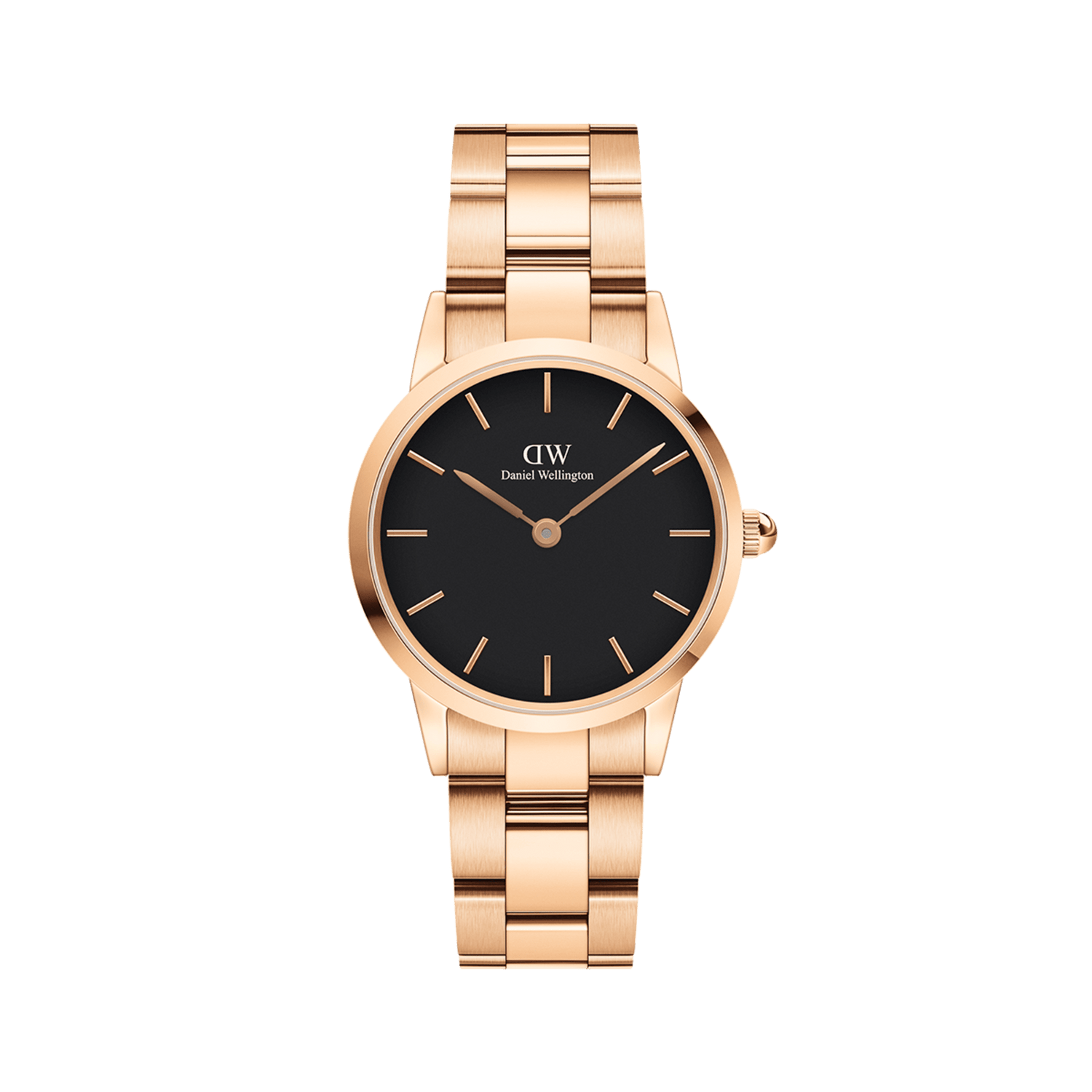 Iconic Link - Watch in Rose Gold with Black dial 36mm | DW