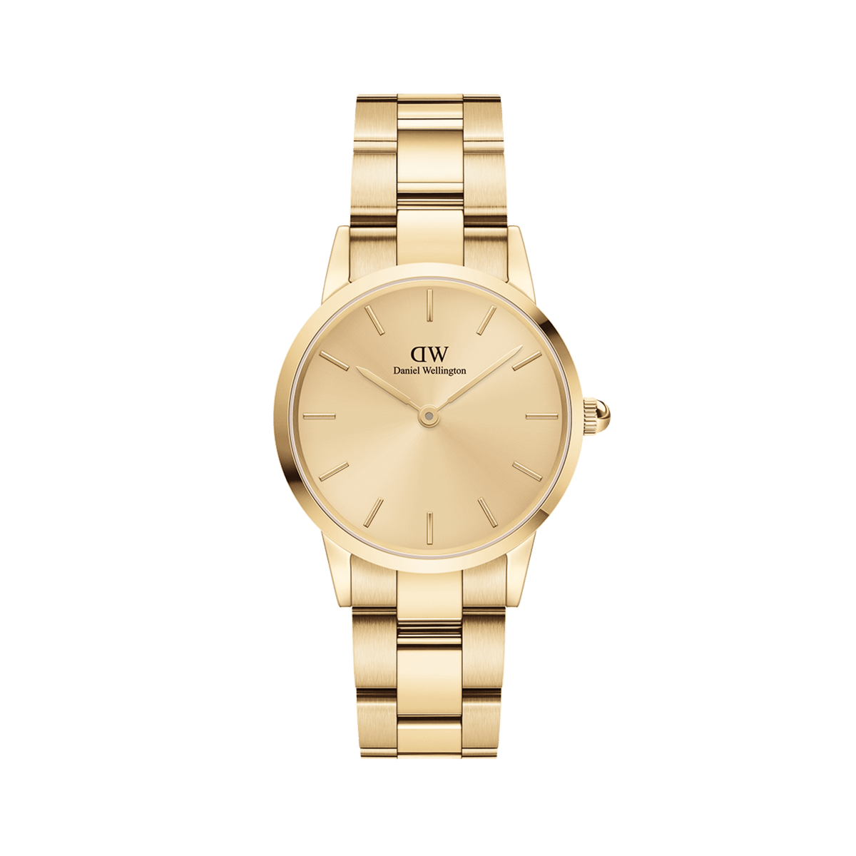 Iconic Link Unitone - Gold watch with steel link 28mm | DW Iconic Link Unitone - Gold watch with steel link 28mm | DW