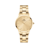 Iconic Link Unitone - Gold watch with steel link 28mm | DW