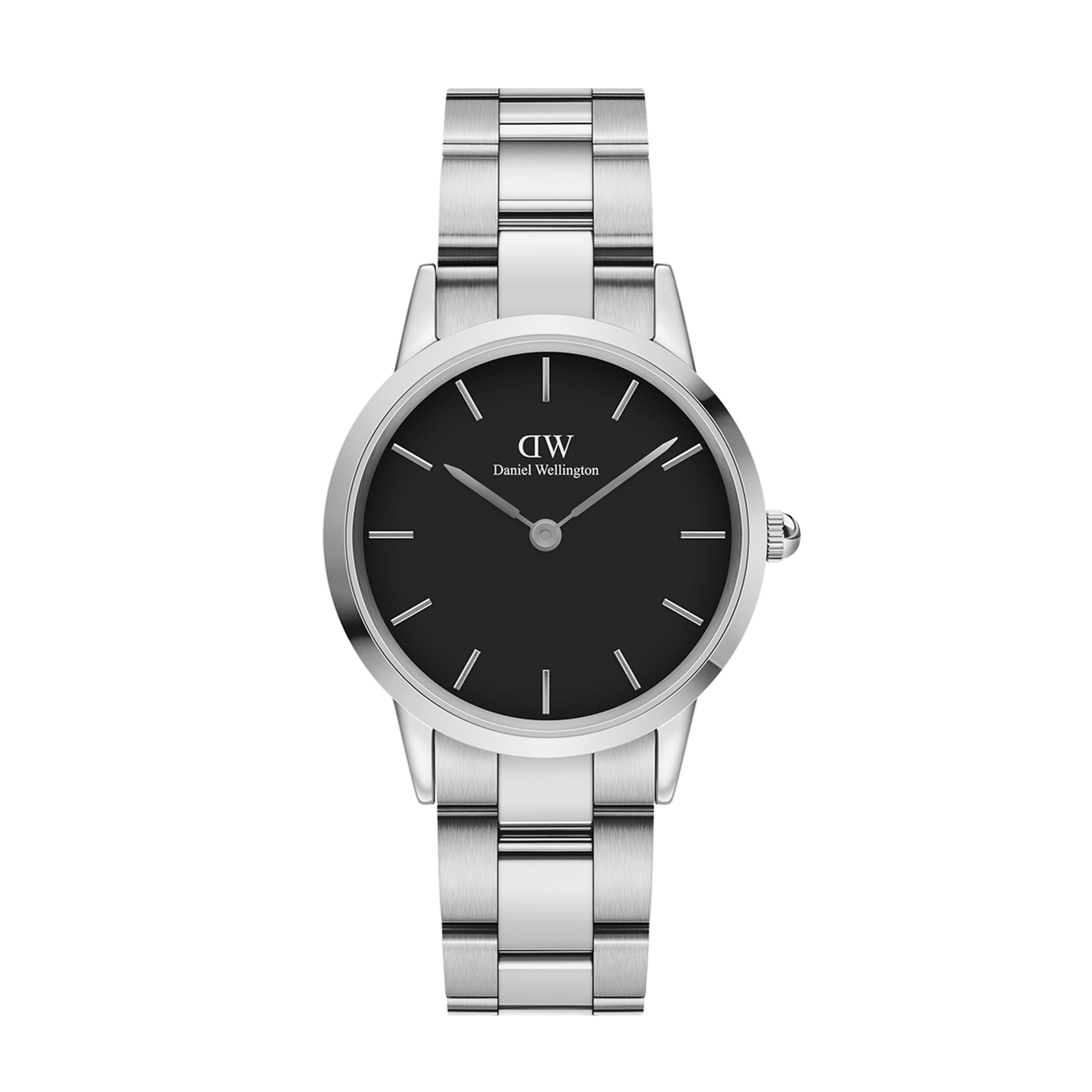 大得価通販シルバー×ブラック✨⤴ダニエルウェリントン腕時計 レディース 腕時計