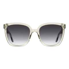Daniel WellingtonのGrande Bio-Acetate Oliveサングラスです。透明感のあるオリーブグリーンのバイオアセテートフレームに、上部から下部にかけて自然に明るくなるブラックグラデーションレンズを組み合わせた、オーバーサイズのスクエア型デザインです。