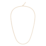 ダニエルウェリントンのCharms Snake Necklace Gの全体像です。滑らかなゴールドのスネークチェーンとスライド式留め具が特徴で、白背景の商品写真でご確認いただけます。